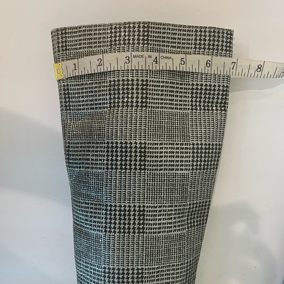 NEW GIANNI BINI Junypear Plaid Silver Glitter Boot size 5.5 - Picture 12 of 15